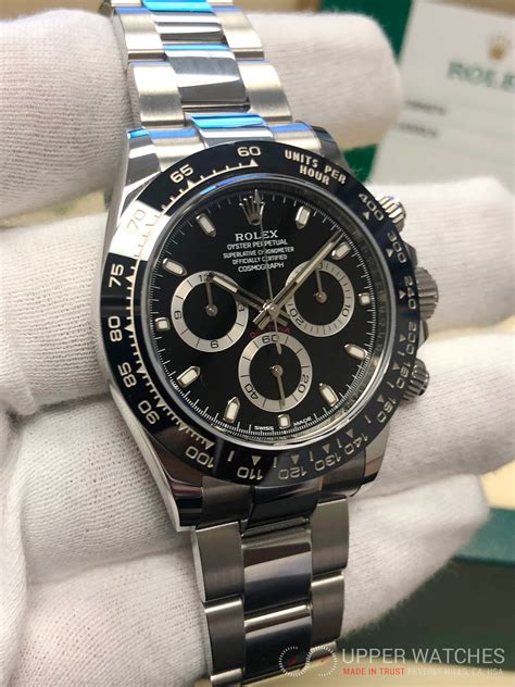 rolex black dial daytona on color strap